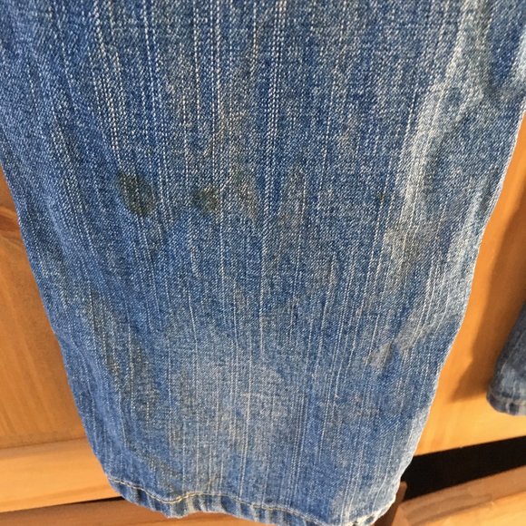 LEVIS REGULAR BLUE DENIM JEANS - Picture 4 of 9